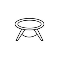 round table vector icon