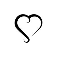 corazón mano dibujado vector icono