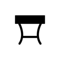 table glyph vector icon