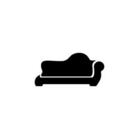 sofa glyph vector icon