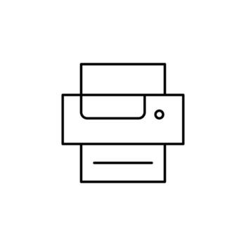 editorial, printer vector icon