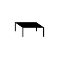 Coffee table glyph vector icon