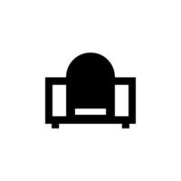 Coffee table glyph vector icon