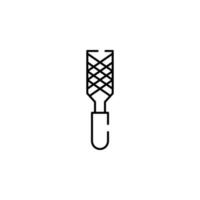 rasp, chisel vector icon