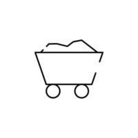 sand-cart vector icon