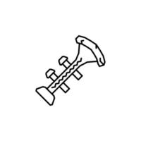 Trumpet, musical instrument vector icon