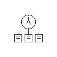 Management, work, time vector icon