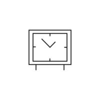 Clock, time, watch vector icon