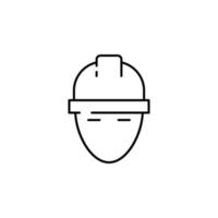 a man in a helmet vector icon