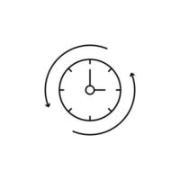 Time, clock, watch vector icon