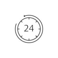 Time, 24 hour, forward vector icon