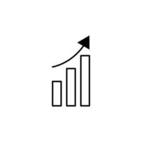data up arrow vector icon