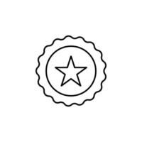 star medal vector icon