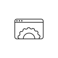 web site settings vector icon