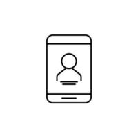 smartphone user vector icon