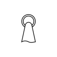 towel on a hanger vector icon