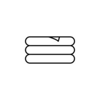 a stack of towels vector icon