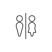 sign in the toilet vector icon