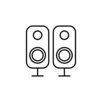 acoustic speakers vector icon