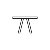 kitchen table vector icon