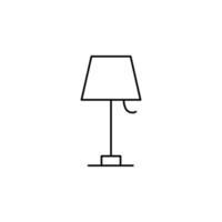 table lamp vector icon