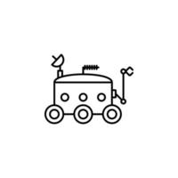 moon-rover vector icon