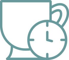 Tea Time Vector Icon Design