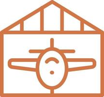 hangar vector icono diseño