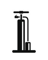 Bicycle pump icon isolated on white background vector