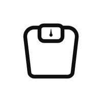 Weight scale icon isolated on white background vector