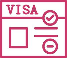 diseño de icono de vector de visa