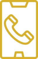 Mobile Call Vector Icon Design