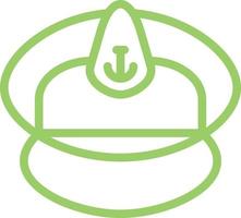 Captain Cap Vector Icon Design