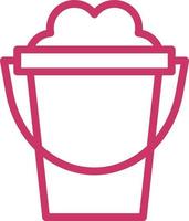 Sand Bucket Vector Icon Design