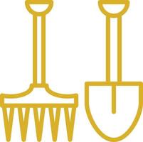 Gardening Tools Vector Icon Design