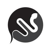 venomous snake icon vector