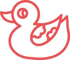 Duck Toy Vector Icon Design