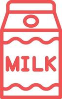 Milk Carton Vector Icon Design