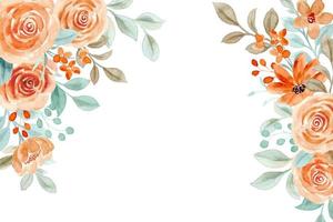 Spring flower watercolor for wedding, birthday, card, background, invitation, wallpaper, sticker, decoration etc. vector