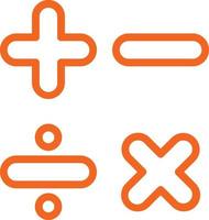 Mathematics Vector Icon Design
