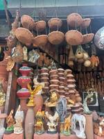 A shop of clay pot in local bazaar in Pakistan photo