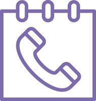 Schedule Call Vector Icon Design