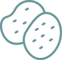 Potatoes Vector Icon Design