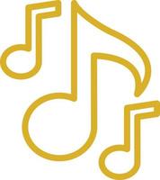 Musical Note Vector Icon Design