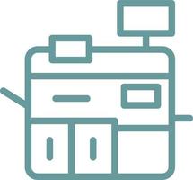 Printing Machine Vector Icon Design
