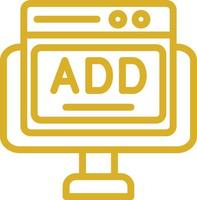 Online Ads Vector Icon Design