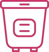 Laundry Basket Vector Icon Design