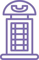 Phone Booth Vector Icon Design