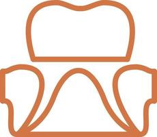 Dental Crown Vector Icon Design