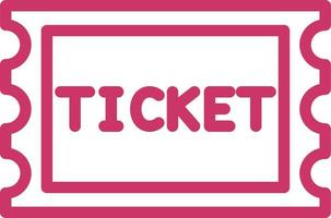 Ticket Vector Icon Design